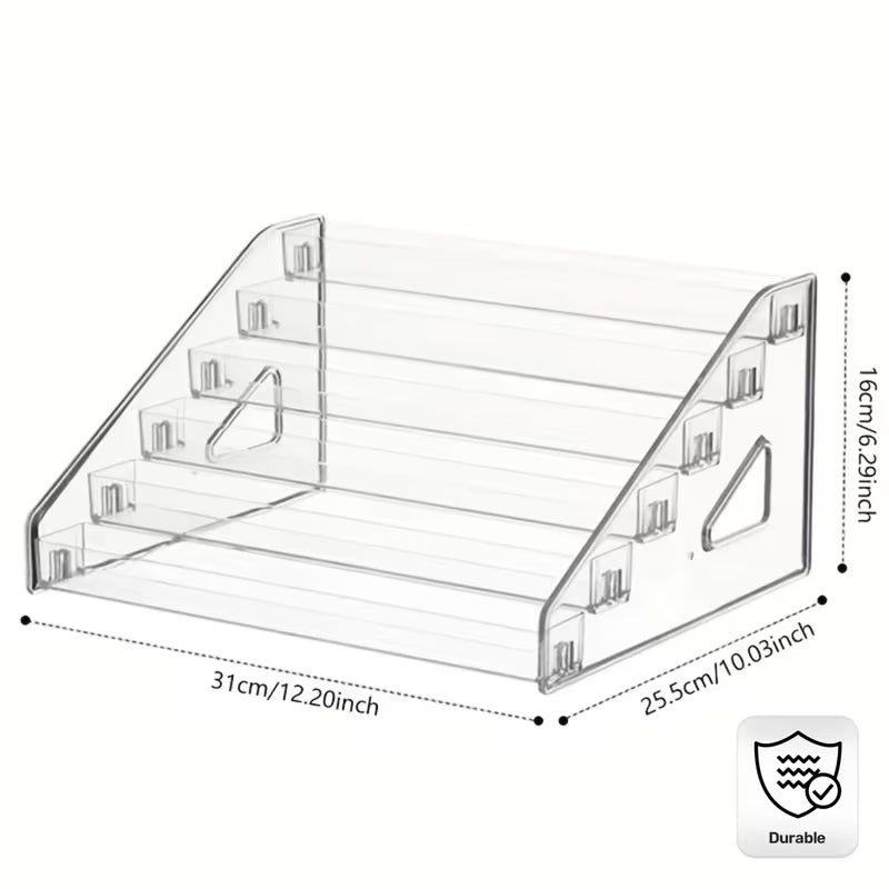 Clear Acrylic Card Display Stand Rack Shelf Organizer for PSA Trading Baseball Cards - Durable